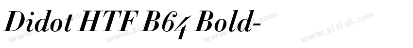 Didot HTF B64 Bold字体转换